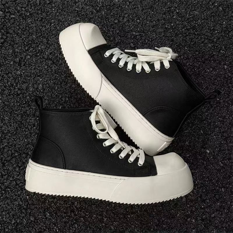 Big head derby men's casual shoes height increase